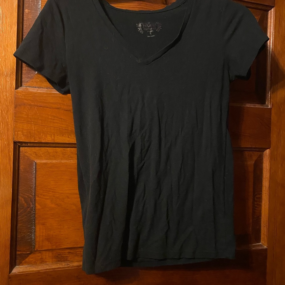 Mudd Black V-Neck Short Sleeve Tee